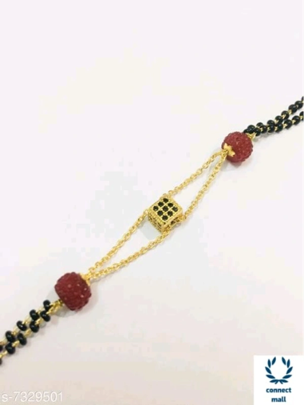 Gold plated Hand Mangalsutra/Bracelet - Alloy Gold Plated, Charm, Multipack:1